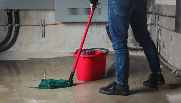 Water damage restoration process in Summit View, WA